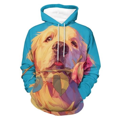 Hoodie Golden Retriever rose rouge le cadeau parfait pour passionné de chiens