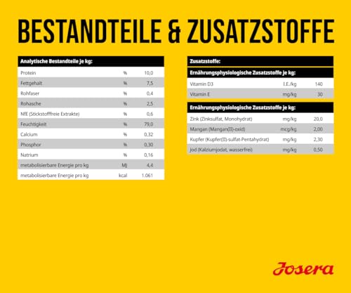 JOSERA Meat Lovers Junior Pure Beef (6 x 400 g) | Junior | Premium Nassfutter für Welpen & Junghunde | extra viel Rindfleisch & Lachsöl | getreidefrei | Alleinfutter | Hundefutter nass | 6er Pack