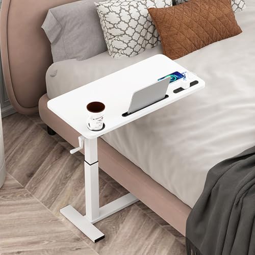 Table de lit pliable à hauteur réglable 64-93cm avec roues - 3