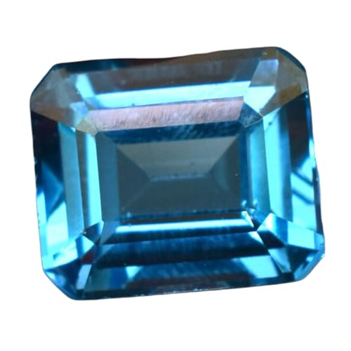 Topaze bleue naturelle émeraude GH_NAT_08858 de haute joaillerie pour collier