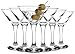 Produktbild Cocktailgläser Martini-gläser aus Glas - 6 Stück - 175ml - Martini Gläser Cocktailschale Cocktail Sekt Champagner