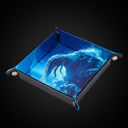 KSNDie Dice Rolling Tray with PU Leather Organizer