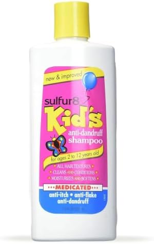 Anti-Dandruff Shampoo for Kids 7.5 oz – Gentle Medicated Dandruff Control for Itchy Scalp, Mild Cleanse with Kid-Friendly Fresh Fragrance for Children & Sensitive Scalps