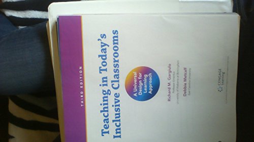 Teaching in Today's Inclusive Classrooms: A Uni... 1305674952 Book Cover