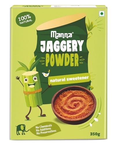 Image of Manna Jaggery, Gur, Gud Powder, Healthy Sugar Substitute Natural Sweetener, No Chemicals, No Additives, No Preservatives