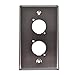 Seismic Audio SA-PLATE43 Stainless Steel Wall Plate Dual 