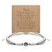 HARACRAFT April Birth Stone Bracelet, Luck and Protection Tibetan Bracelet, Surfer String Wrap for Him and Her, Friend, Best Inspirational Gift For Grandma Mother's Day Gift (Apr-Diamond)