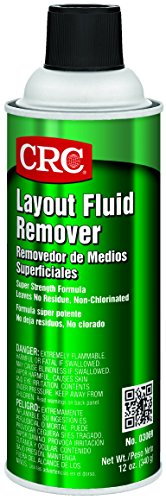 CRC - 3069 Layout Fluid Remover, 12 oz Aerosol Can, Clear