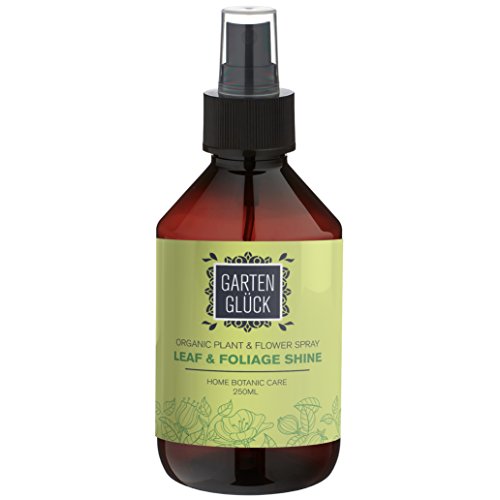 GARTEN GLÜCK Jardín Suerte Bio para Plantas y Flores Spray Hojas de Flores y Brillo 250 ML | 100% Naturales Ingredientes | de Plantas Interior y Exterior | Bio & Vegano