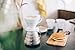 Hario V60 Coffee Pour Over Kit Bundle Set - Comes with Ceramic Dripper, Range Server Glass Pot, Measuring Spoon, and 100 Count Package of Hario 02W Coffee Filters