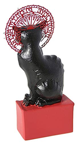 Museum Kollektion Le Chat Noir - Steinlen Figurine, Hand-Painted Resin, Black, Art Nouveau, Tabletop, Figurine - Image 3