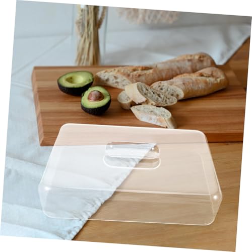 Bandeja con tapa de acrílico rectangular transparente e higiénica para catering 7