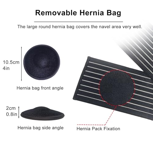Faja para Hernia Umbilical para Hombre y Mujer, Abdominal con Almohadilla de Compresión, Soporte para Ombligo, Mediana miniatura 3