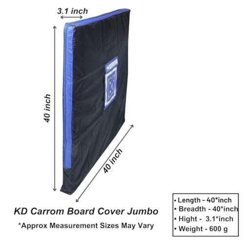 Image of KNK Carrom Board Cover, Dustproof Waterproof Zipper Protector Cover