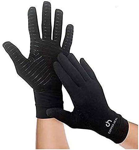 COPPER HEAL Arthritis Compression Full Gloves Rheumatoid Carpal Tunnel Glove Pains Hands Support Finger Joint