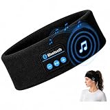 Auriculares para Dormir Inalámbricos Bluetooth 5.4, Diadema Auriculares Dormir Transpirable, Cascos para Dormir de Lado con Sonido HD, Antifaz 3 en 1 Ideal para Viajes, Yoga Running y Relajación