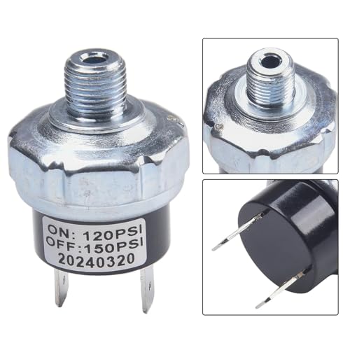 Interrupteur de pression pour compresseur d'air 170-200 PSI idéal pour gonflage haute pression NPT