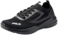 FILA Women's Saluzzo Running Shoe, Black/Black, 7 US