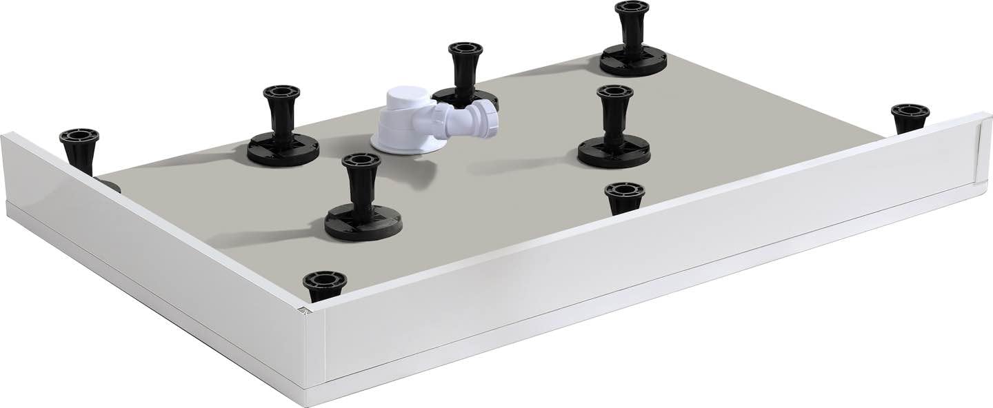 (1200Mm Square/Rectangle) Shower Tray Riser Kit Shower Enclosure Plinth Adjustable Feet Legs 5061068985604