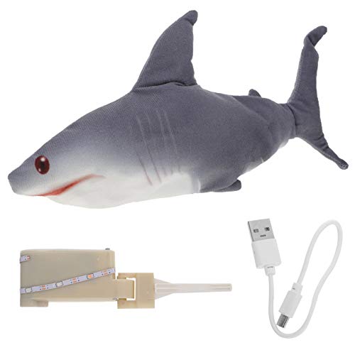 Kisangel Brinquedo elétrico para gatos de peixe com boneca elétrica realista leve com peixes interat