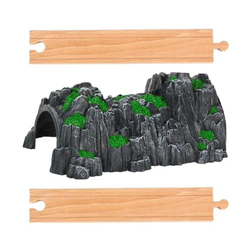 Colaxi 鉄道トンネル模型、木造線路拡張、線路鉄道, 大きな山