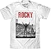 Tee Luv Rocky Balboa Shirt - Officially Licensed Rocky Movie T-Shirt (Large) White