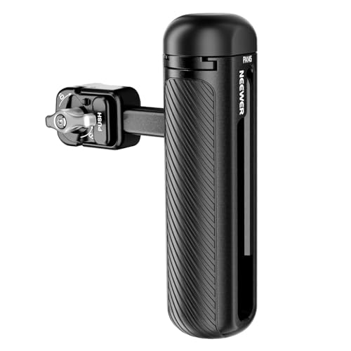 Image of NEEWER Quick Release Side Handle Grip with Capped Anti Off Cold Shoe Compatible with iPhone 16 Pro/16 Pro Max Xiaomi 15 Ultra Samsung Galaxy S25 Ultra Phone Cage, PA145