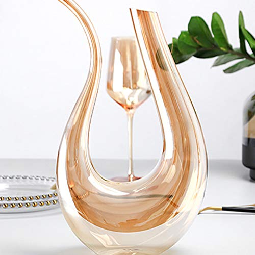 Hemoton U Forma de Garrafa de Vinho Criativo Vinho Vidro Decanter Wine Red Aerador de Vinho Acessóri