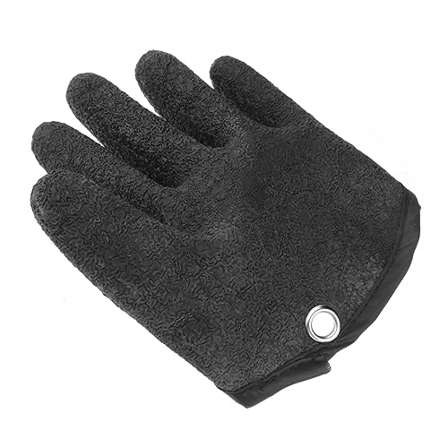 BRIGHTFUFU Non-Slip Fishing Gloves Fingerless Grip Gloves for Fish Handling Skidproof Pe Thread Woven Lightweight Comfortable for Women Random Color