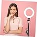 Uonlytech 1set Desktop Tripod Led Ring Light Phone Holder Fill Light for Live Streaming and Photography Durable Material Compatible USB Devices Stand