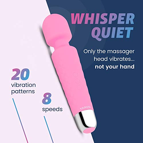 Yarosi Persoonlijke toverstaf-massageapparaat, sterkste draadloze handvibratiekracht, beste beoordeling voor reiscadeau - Afbeelding 8