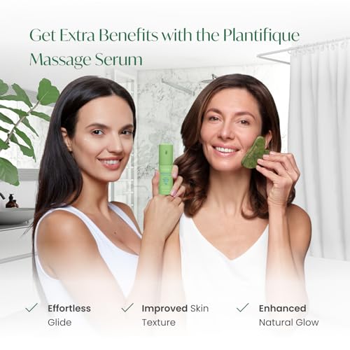 plantifique gua sha facial tools  gifts  massage tool  jawline sculptor  face sculpting tool for your skin care routine  jade guasha