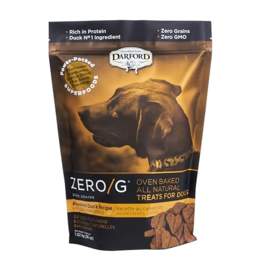 Zero G Darford Roasted Duck Dog Treats – Oven-Baked Superfood Biscuits – No Grain, Corn or Soy – Limited Ingredient, All Natural – High Protein – 36oz Bag