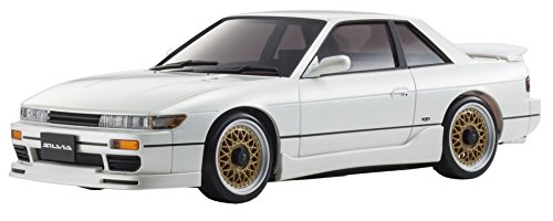 Kyosho Mini-Z Nissan Silvia S13K'S Aero Perle Blanche - Carrosserie officielle moulée pour modélisme