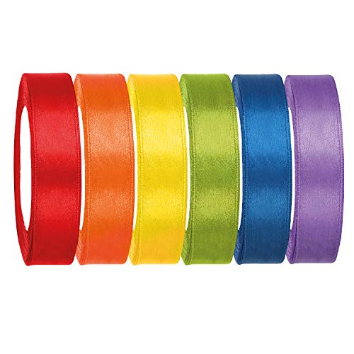 1 nastro di raso set arcobaleno