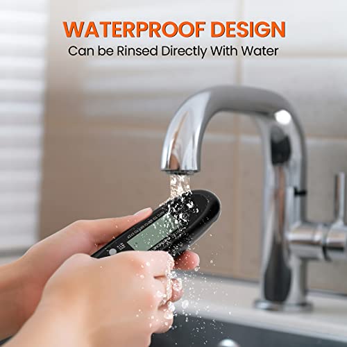 Digital Meat Thermometer-Instant Read Food Thermometer For Cooking-Waterproof Grill Accessories With Backlight And Calibration For Kitchen,Deep Fry,Outside Bbq #TOP4