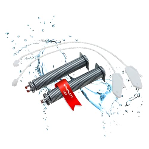 LICHTBLAU Türscharnierfedern 130mm x 20mm + Seilzüge 315mm Geschirrspüler Ersatzteile für Bosch Siemens Neff Constructa Balay Türfeder Set 00754866 754866 Rot Spülmaschine
