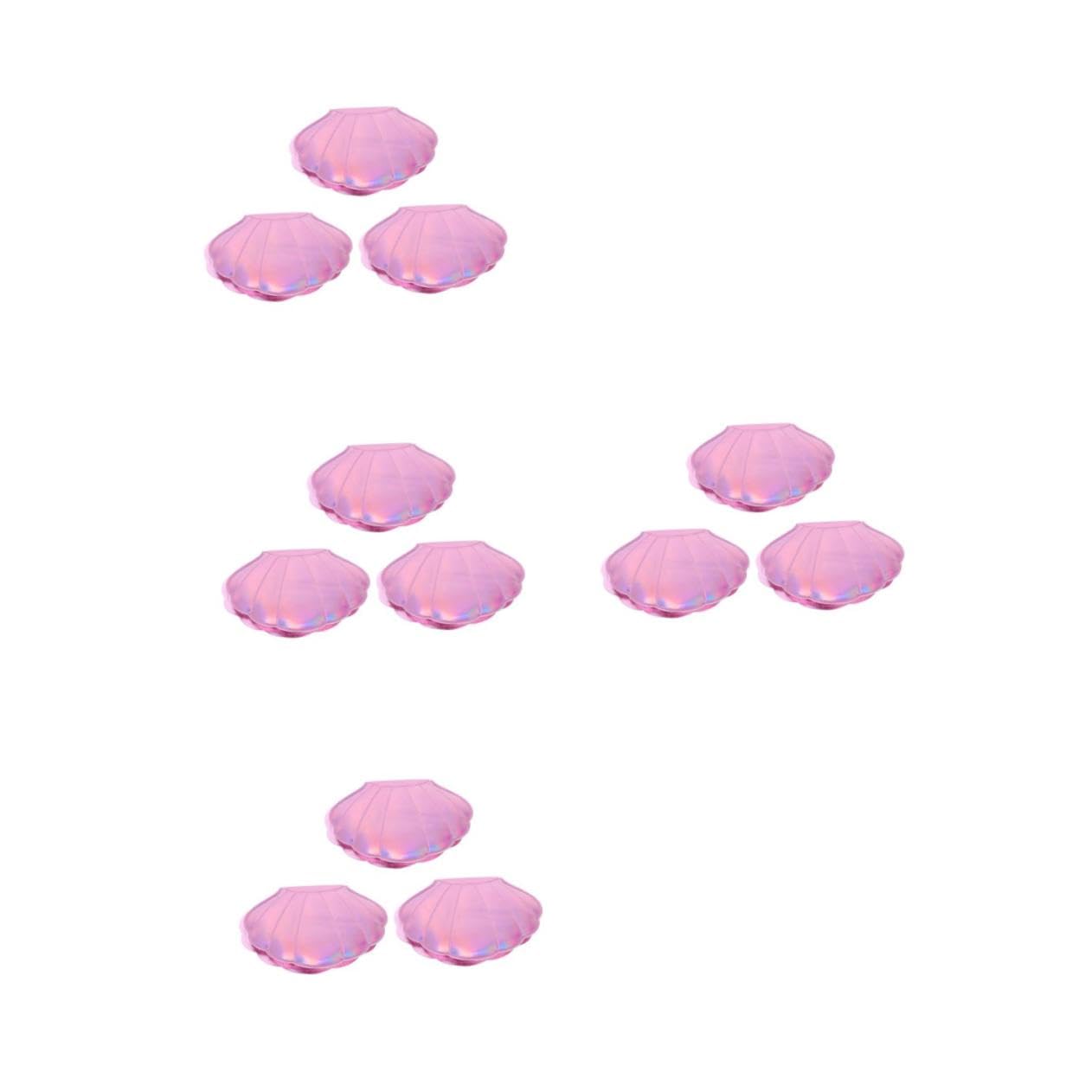 Miroir de poche pliant en lot de 12 pièces miroir de voyage compact rose pour sac à main