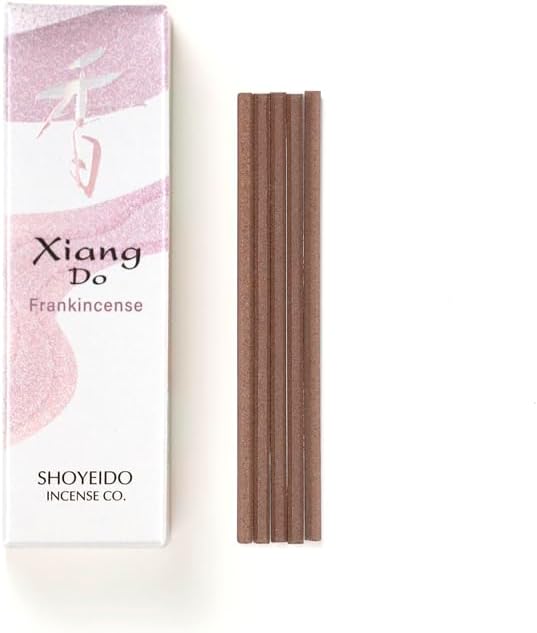 Shoyeido #214563 Xiang Do Incense Frank Incense Sticks ST20 Sticks with Simple Incense Stand