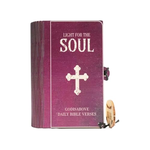 Bibelverkarten - Glaubenbasiertes Design, langlebiges Holzpapiermaterial, motivierendes Schreibset, kompakte Aufbewahrungsbox | Perfekt für Männer Frauen Religionsstudie Persönliches Engagement Dagel