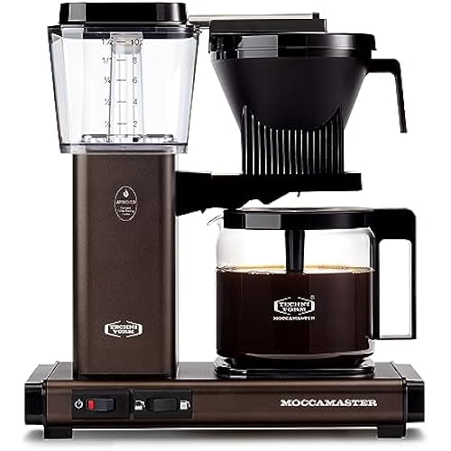 Technivorm Moccamaster 53932 KBGV Select 10-Cup Coffee Maker, Dutch Cocoa, 40 ounce, 1.25l
