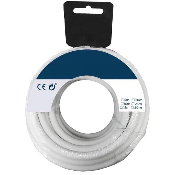 Câble parallèle 2 x 0,50 mm blanc pour en finir avec les fils audio visibles