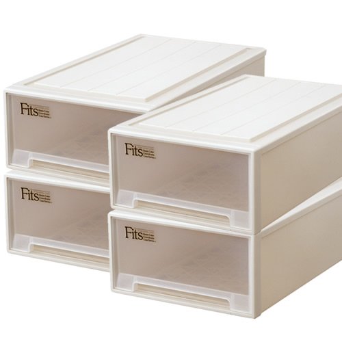 Amazon｜Fits フィッツケース 衣装ケース まとめ買い4個セット 押入れ 
