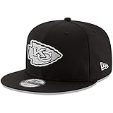 New Era NFL 9FIFTY Basic Adjustable Snapback Hat Cap One Size Fits All (Kansas City Chiefs Black...