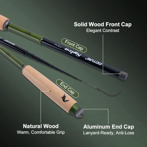 Goture 2pcs Cañas de Pescar Tenkara para Ríos y Arroyos Micro pesca miniatura 3