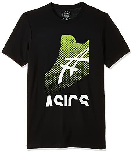 ASICS Homme Gpx Kayano Tee T shirt, Noir/Blanc/Vert Citron (Performance Black/White/Neon Lime), M EU