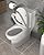 Dcolora One-Piece Toilet Cyclone Flush Dual Flush 1.1/1.6 GPF Comfort Soft-Close Seat Ivory White, 12" Rough-In, 27.6 x 14.6 x 28.5
