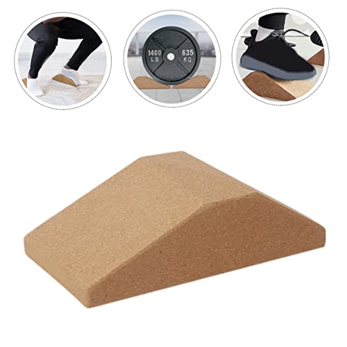 Bloque de yoga de corcho para estiramiento de pantorrillas miniatura 4