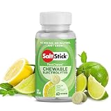 SaltStick Fastchews Lemon 60 Elektrolyt-Kautabletten mit Salz, Mineralstoffen (Natrium, Kalium, Calcium, Magnesium) und Kohlenhydraten, 99 g BOTTLELL03-2060 0