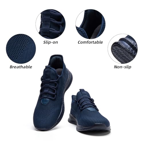 Image of DLWKIPV Womens Walking Shoes Slip On Sneakers Tennis Shoes Running Sport Workout Gym Shoes Athletic Non Slip Lightweight Breathable Fashion Casual Shoes for Travel Work
